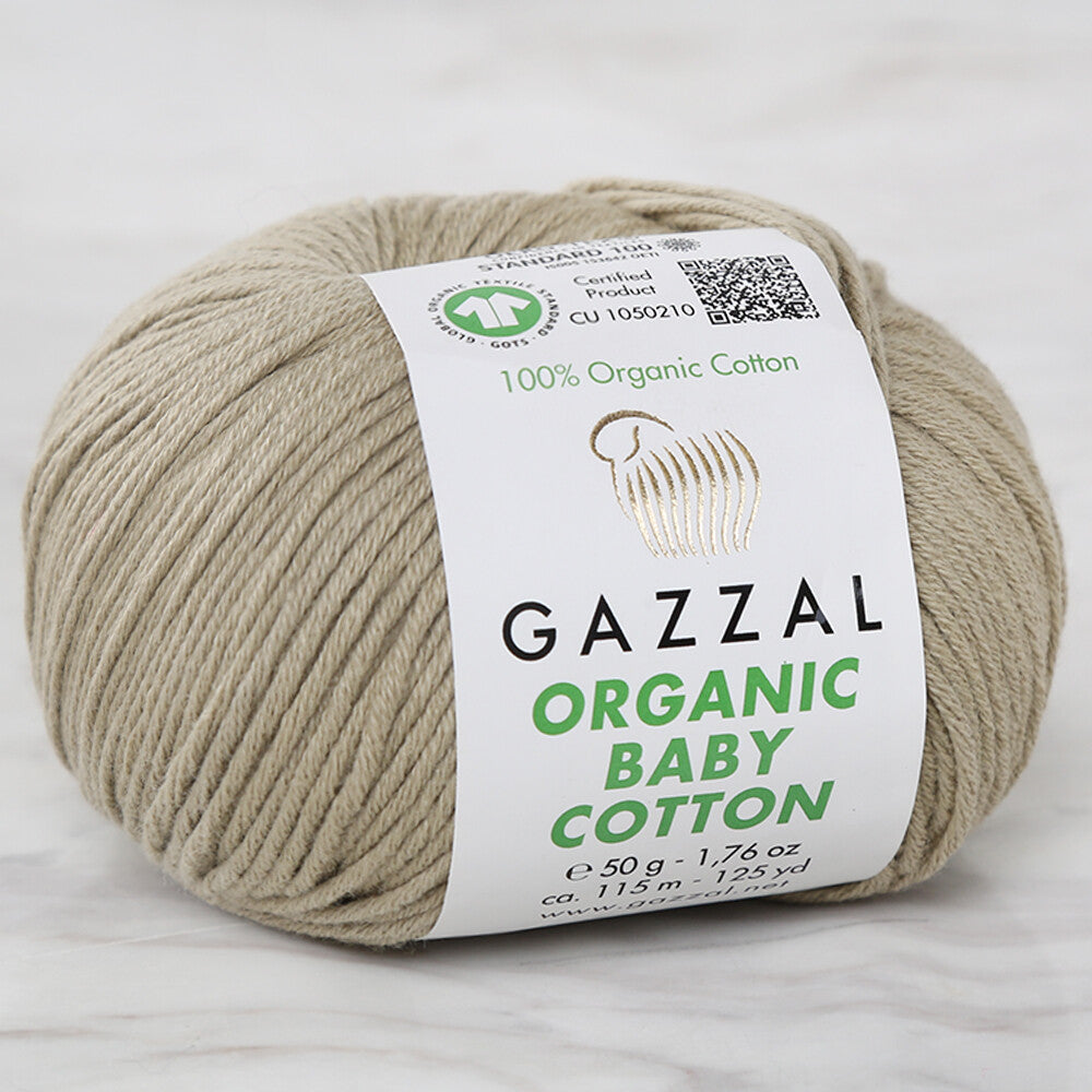 Gazzal Organic Baby Cotton Küf Yeşili Bebek Yünü - 431
